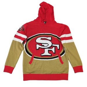 49ers Hoodie Red Gold NFL Men's Size Medium‎